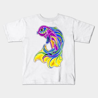 Betta Fish Doodle Kids T-Shirt